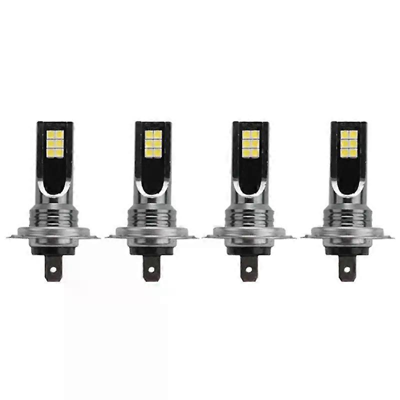 4Pcs H7 LED Headlight Conversion 6W 1000LM 6000K Error Free Canbus Bulb