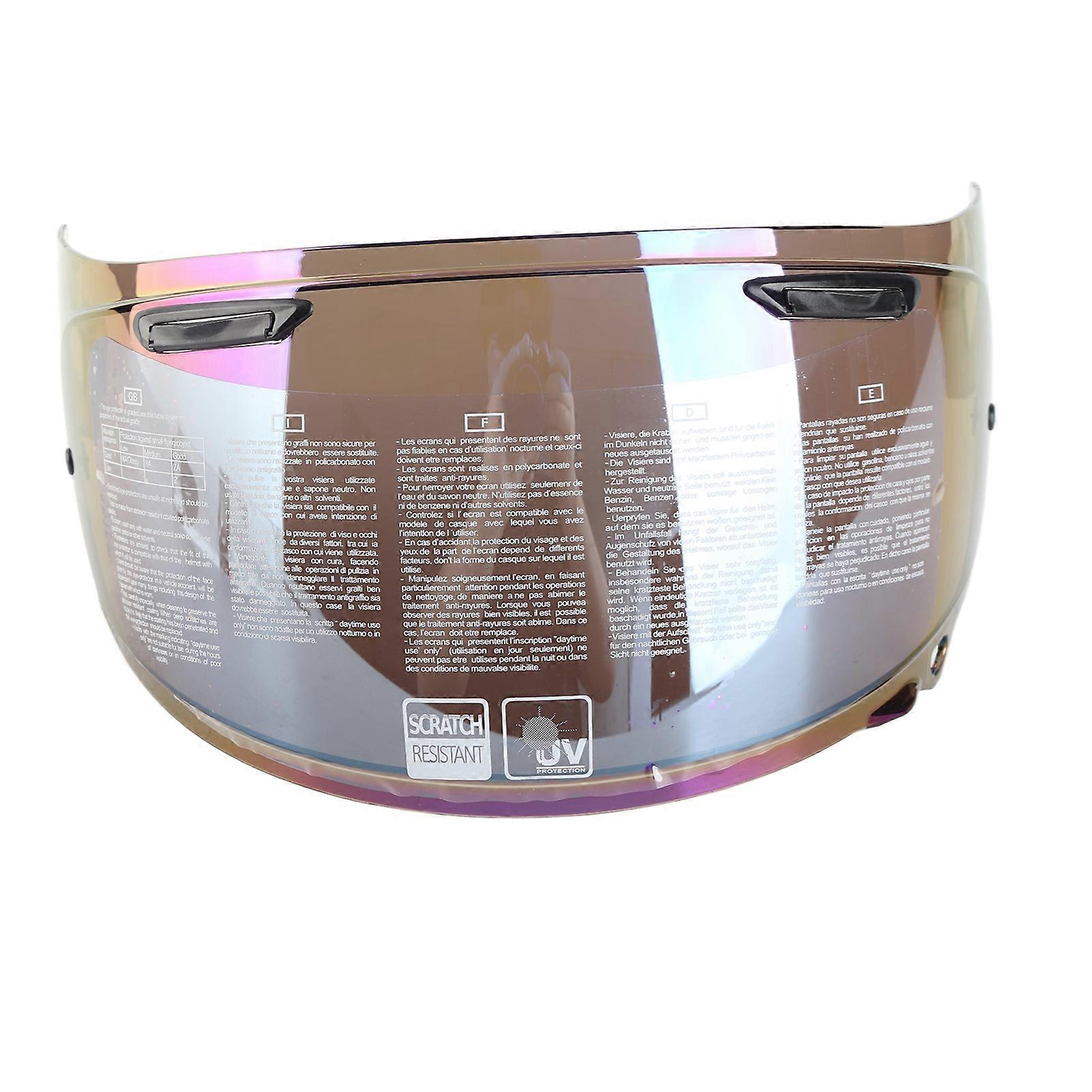 Motorcycle Helmet Lens Easy to Install UV Protection Windproof PC Helmet Lens Visor Replacement for Arai RX 7X Helmet