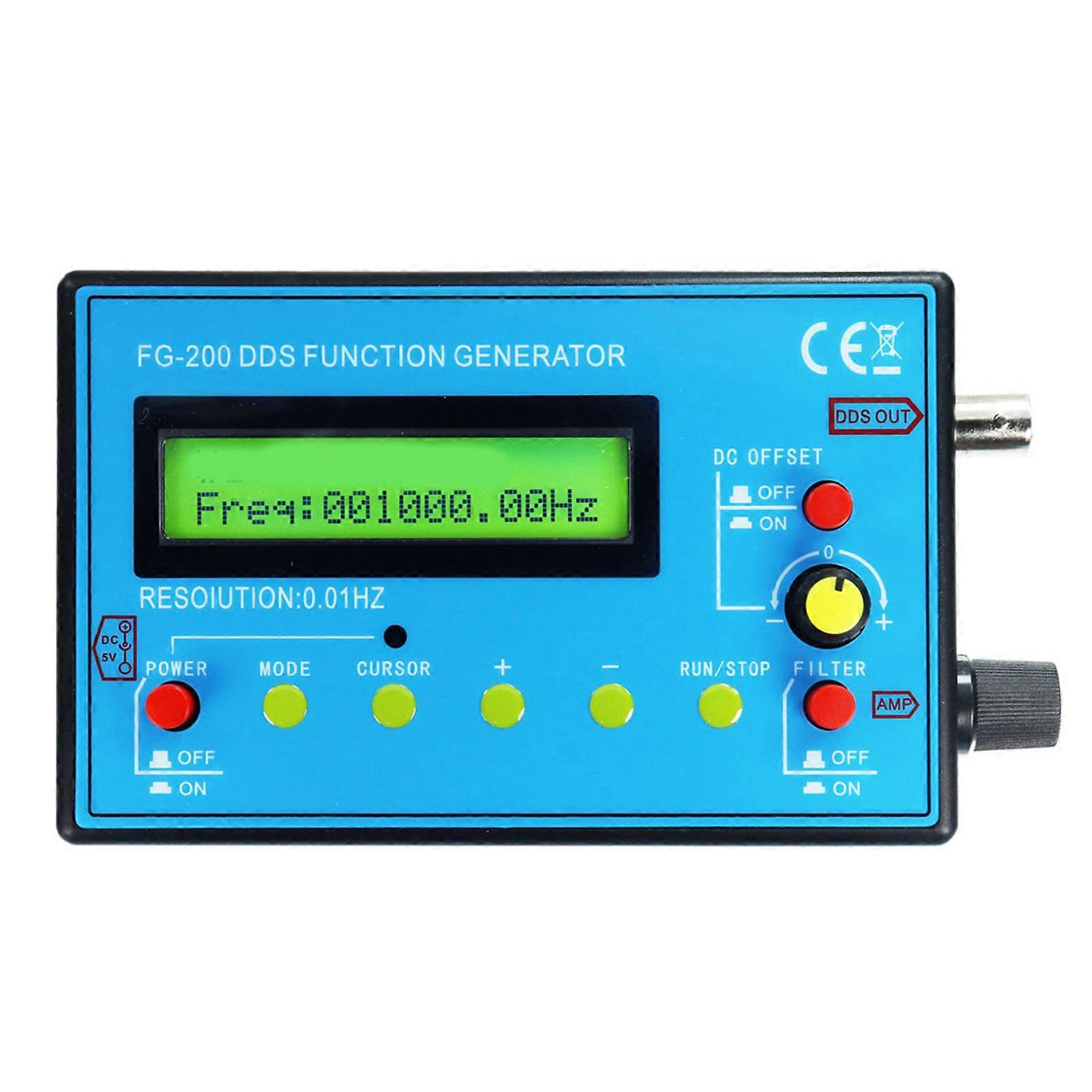 DDS Functional Signal Generator 0.01Hz To 500kHz Sine Square Triangular Sawtooth Waveform Signal Source Module 