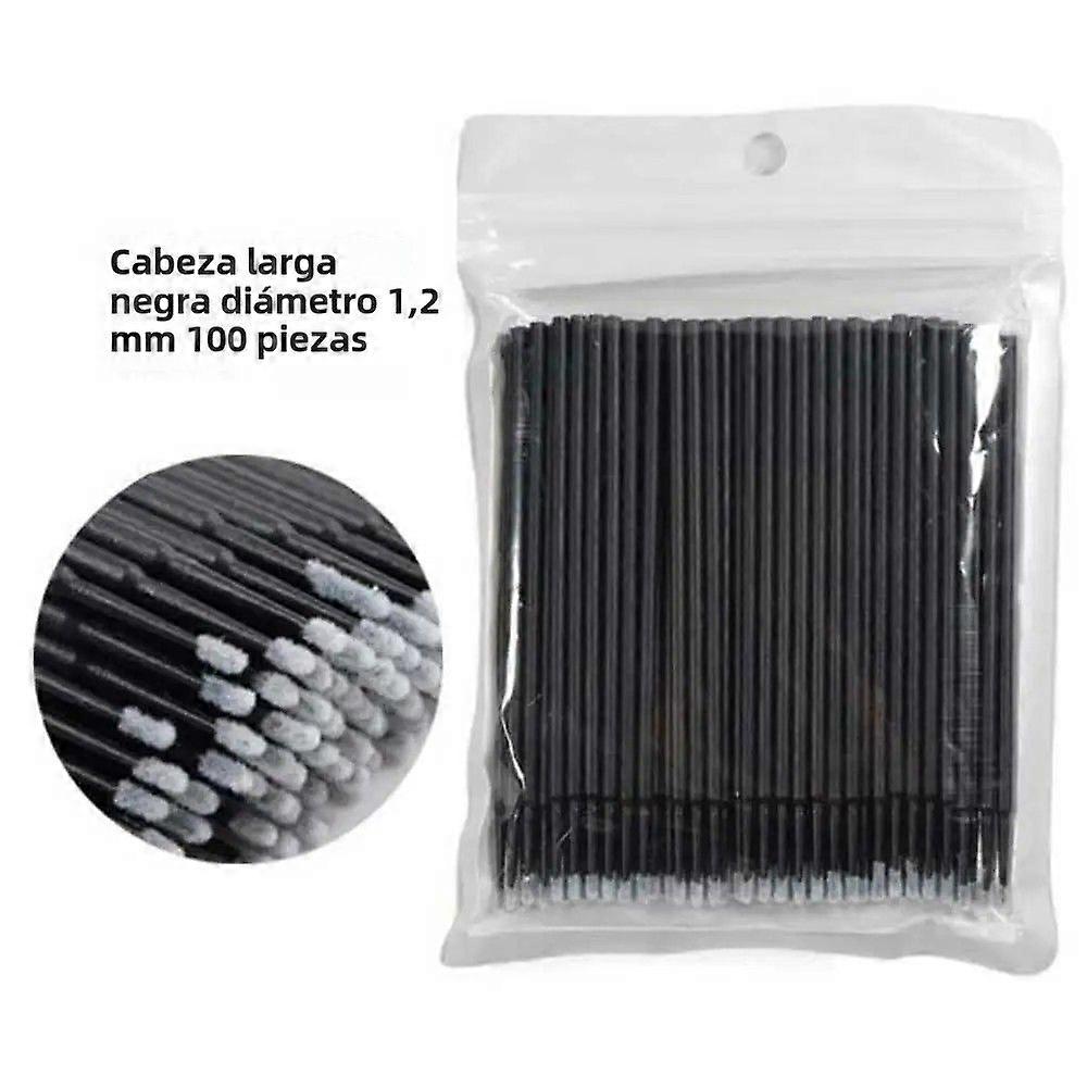 HUAZDS 100PCS Eyelash Extensions Cleaning Applicators Cleansers for Lash Lift Glue Removers Microblade Makeup Micro Brushes Tool