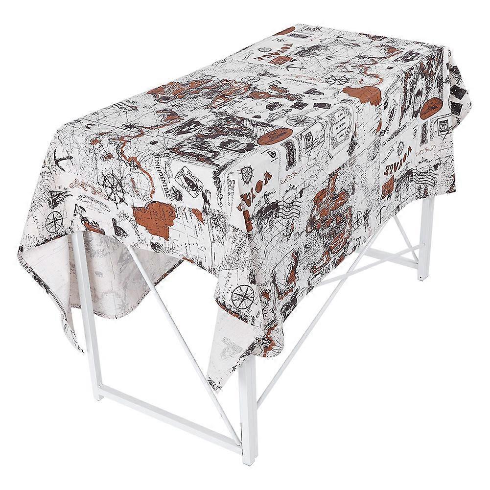 Retro Style Decorative Dining Table Cloth Cotton Linen Table Cover