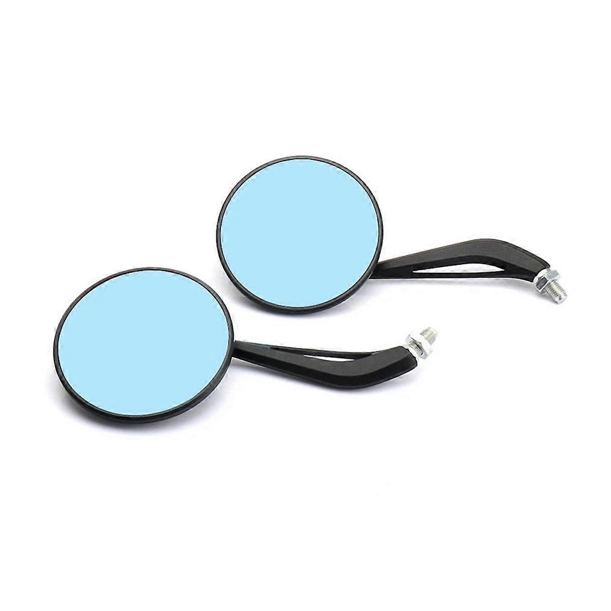 Motorcycle Side Rearview Mirror for W 800 W800 W800 Adjustable Rear View Mirror Kit Black & Blue