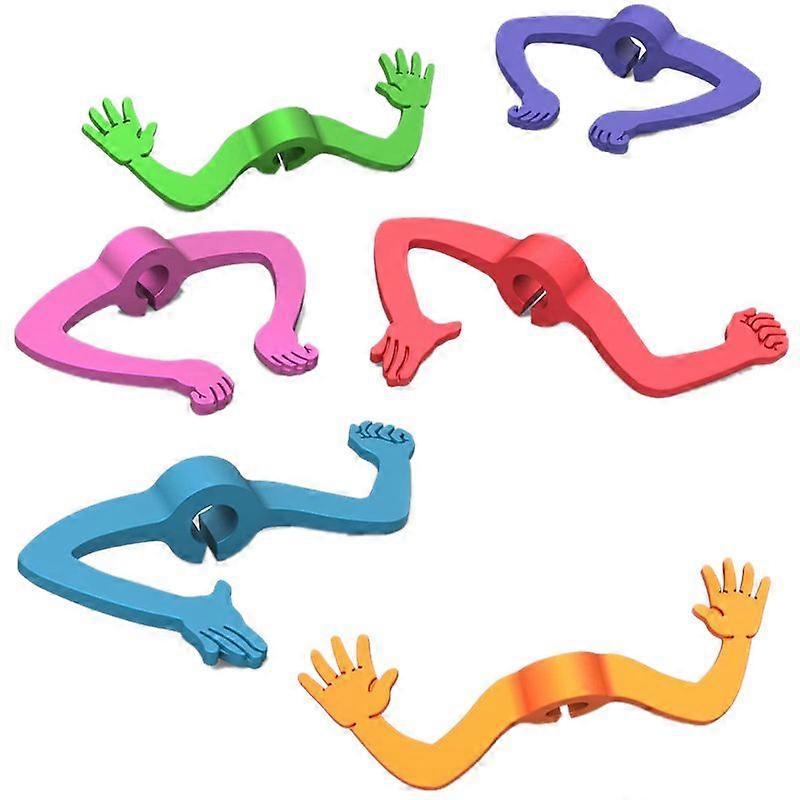 6Pcs Wine Glass Marker Silicone Wine Drink Markers Wine Identifiers for Assorted Colours,Random Color