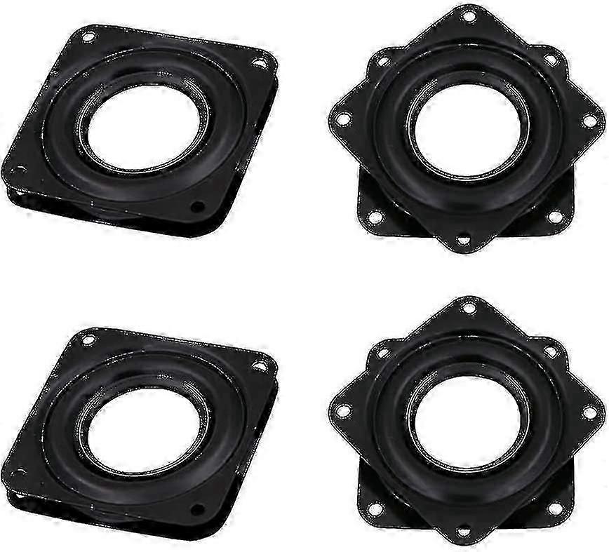 4 Pcs Square Rotating Swivel Plate,lazy Susan Turntable Bearing With Steel Ball