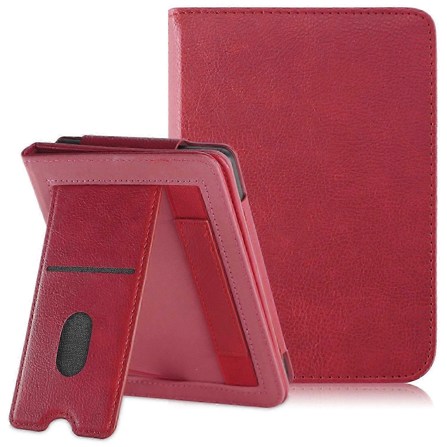 For Kobo Clara Colour/clara 2e Case Slots Stand Hand Strap Pu E-reader Cover Style C Multicolor