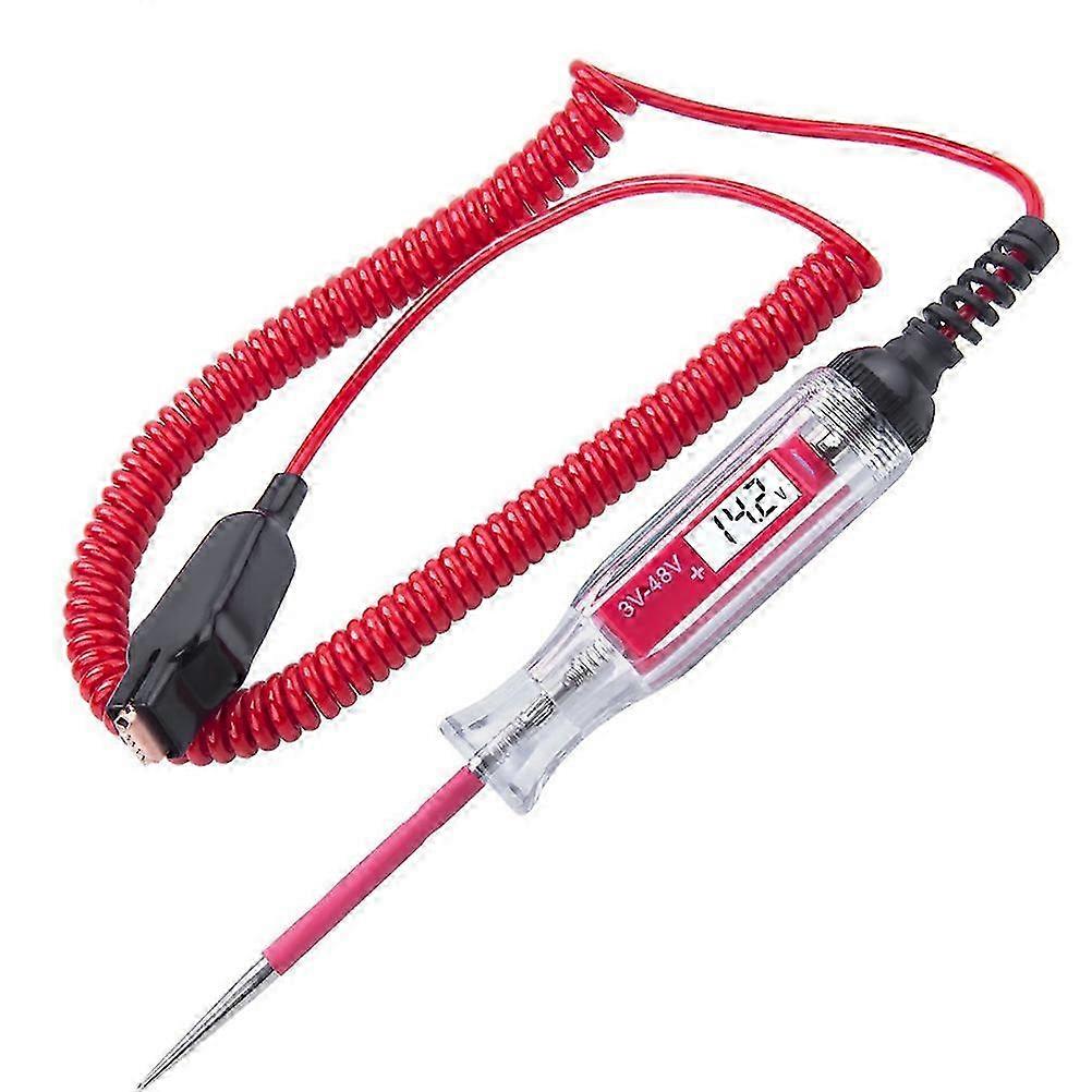 3-48V Digital LCD Circuit Tester with Stainless Steel Probe Circuit Tester