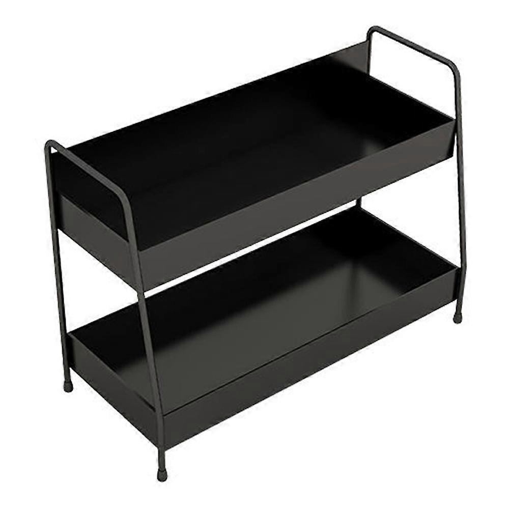 高温塗料、錬鉄、二重層棚、バスルーム化粧品収納ラック