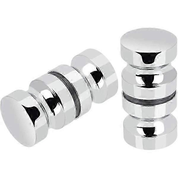 2 أزواج من مقابض أبواب الدش المنزلقة من الفولاذ المقاوم للصدأ دش زجاجي