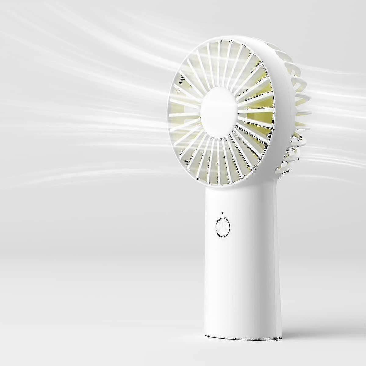 Ventilatore portatile USB da 4000 mAh a 3 velocità, batteria fino a 16 ore per viaggi all'aperto (bianco)
