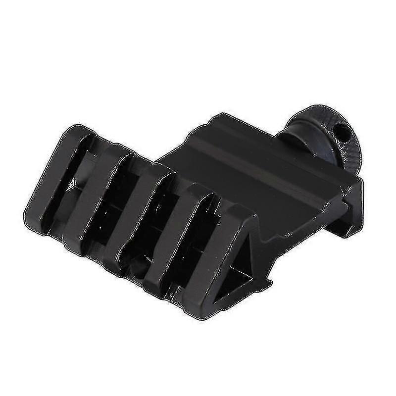 45 Degree Side Rail Mount Offset Rail Mount For Flashlight Outdoor (black)