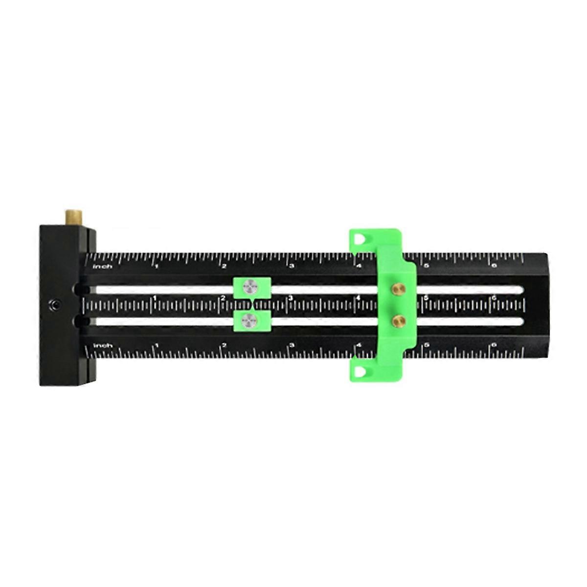 T-Shaped Double Line Marking Ruler+Steel Needle/Parallel/Vertical Marking Ruler Hole Scribe Marking