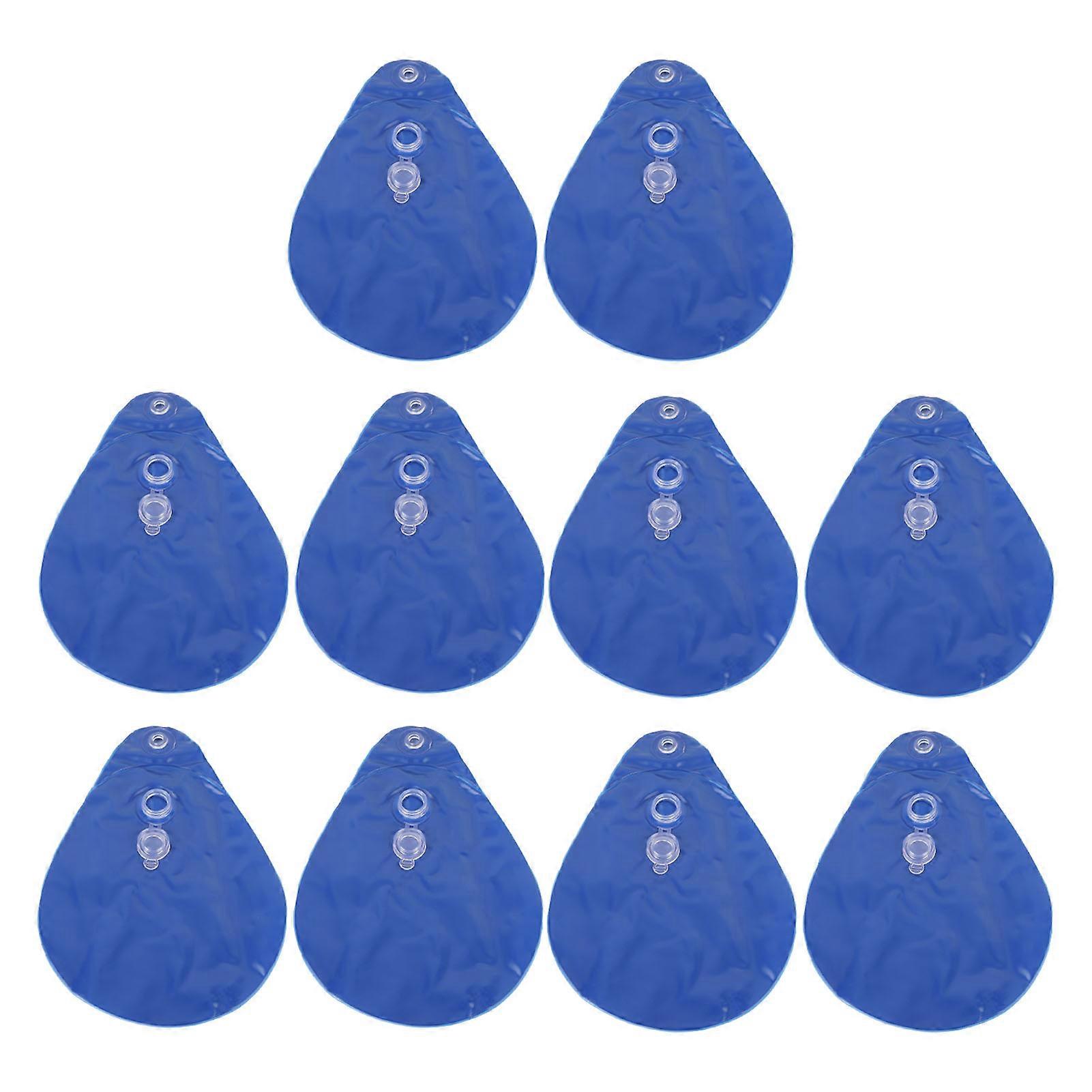 10PCS Pool Cover Weights PVC Winter Pool Tarp Hanging Water Bag for Above Ground Swimming Pool Cover Blue