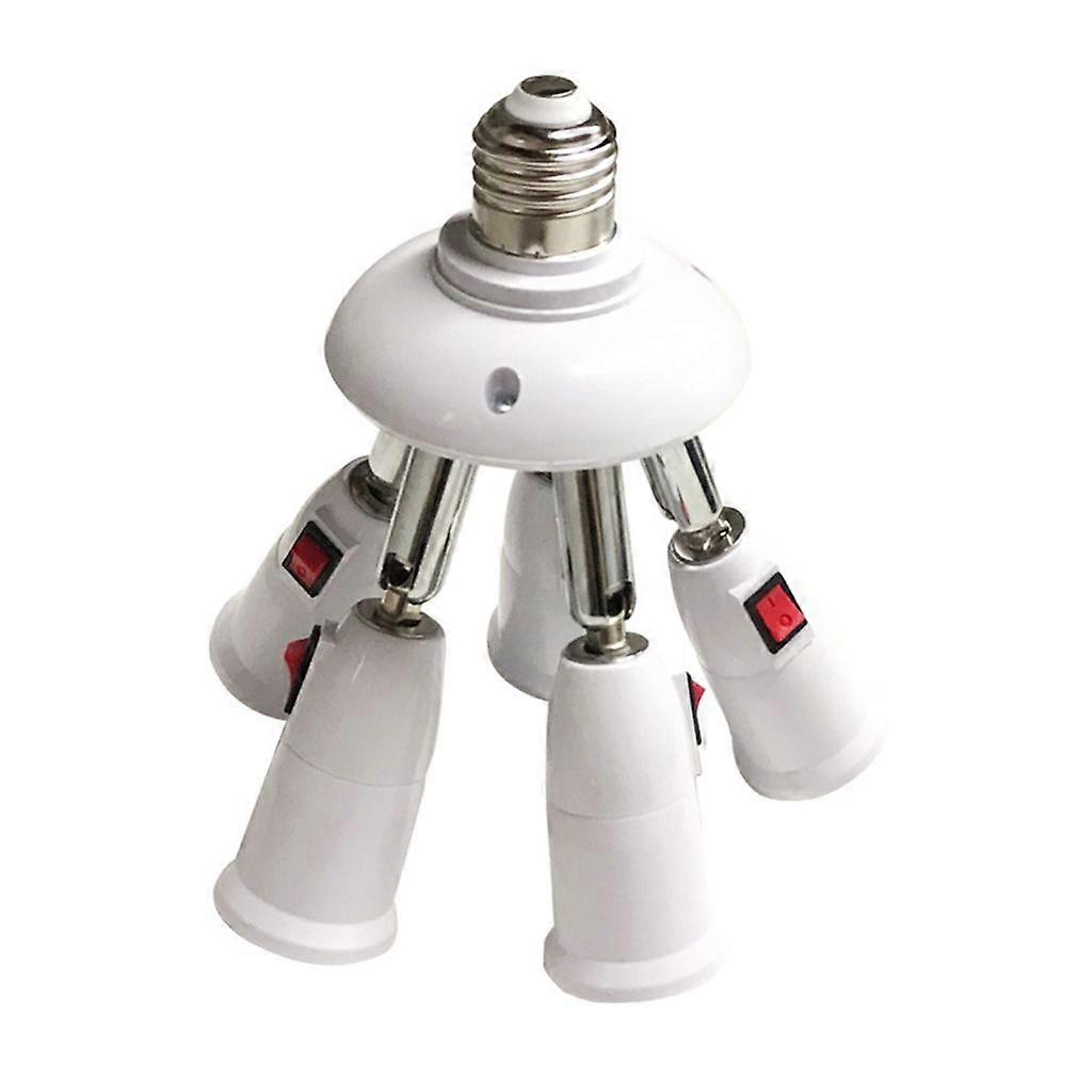 360 Degrees Adjustable E27 Splitter Socket Adapter For Office Hallway