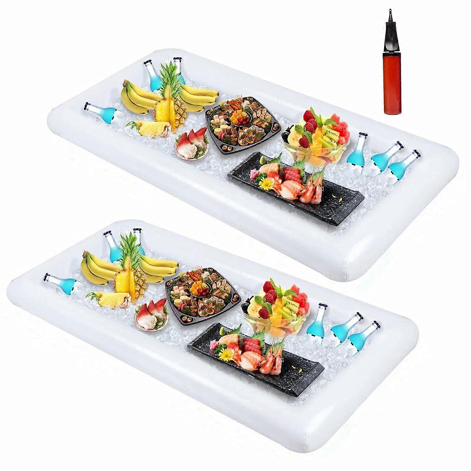 2 PCS Inflatable Cooler Serving Bars for BBQs and Picnics