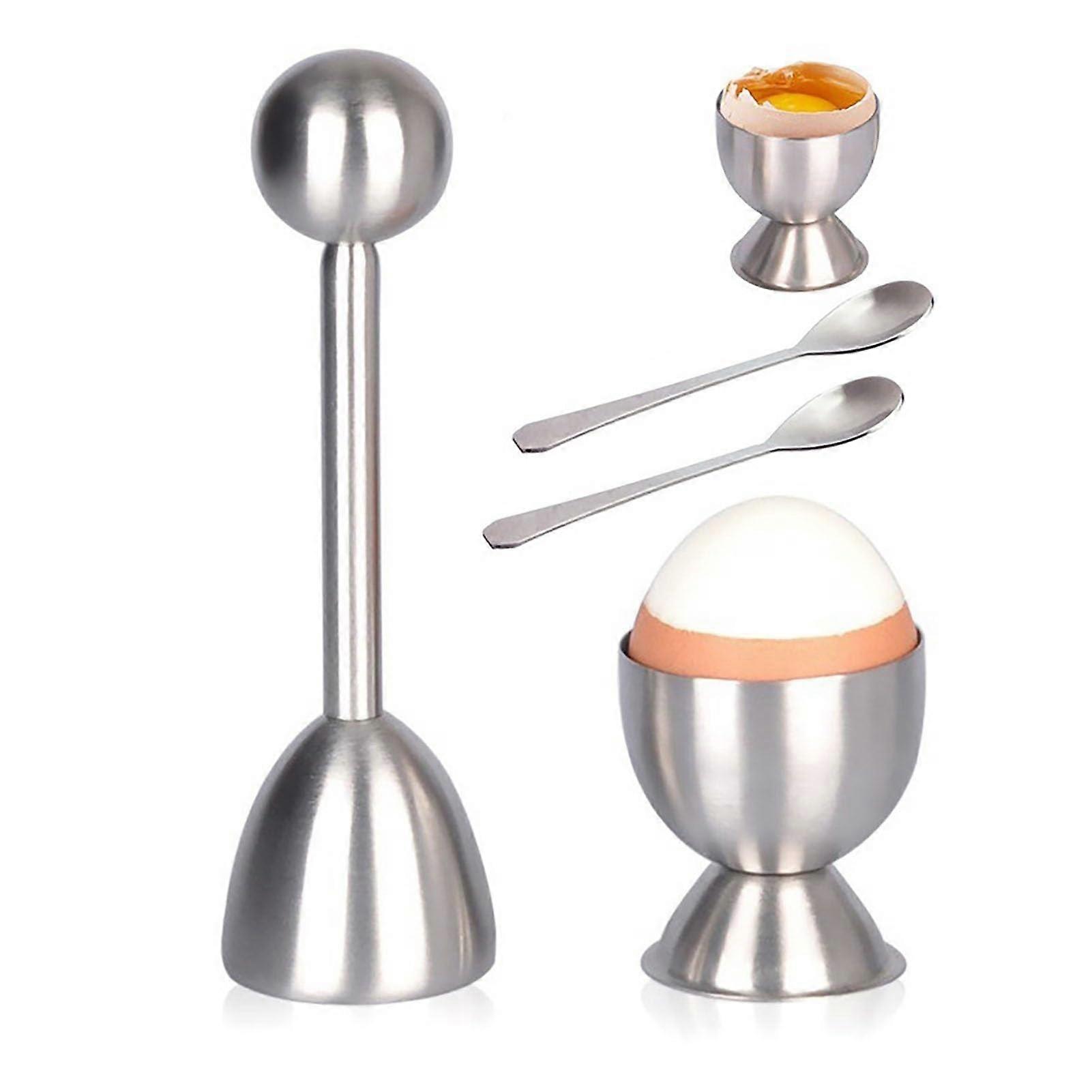 Stainless Steel Creative Egg Cracker for Kitchen Egg Shell Opener