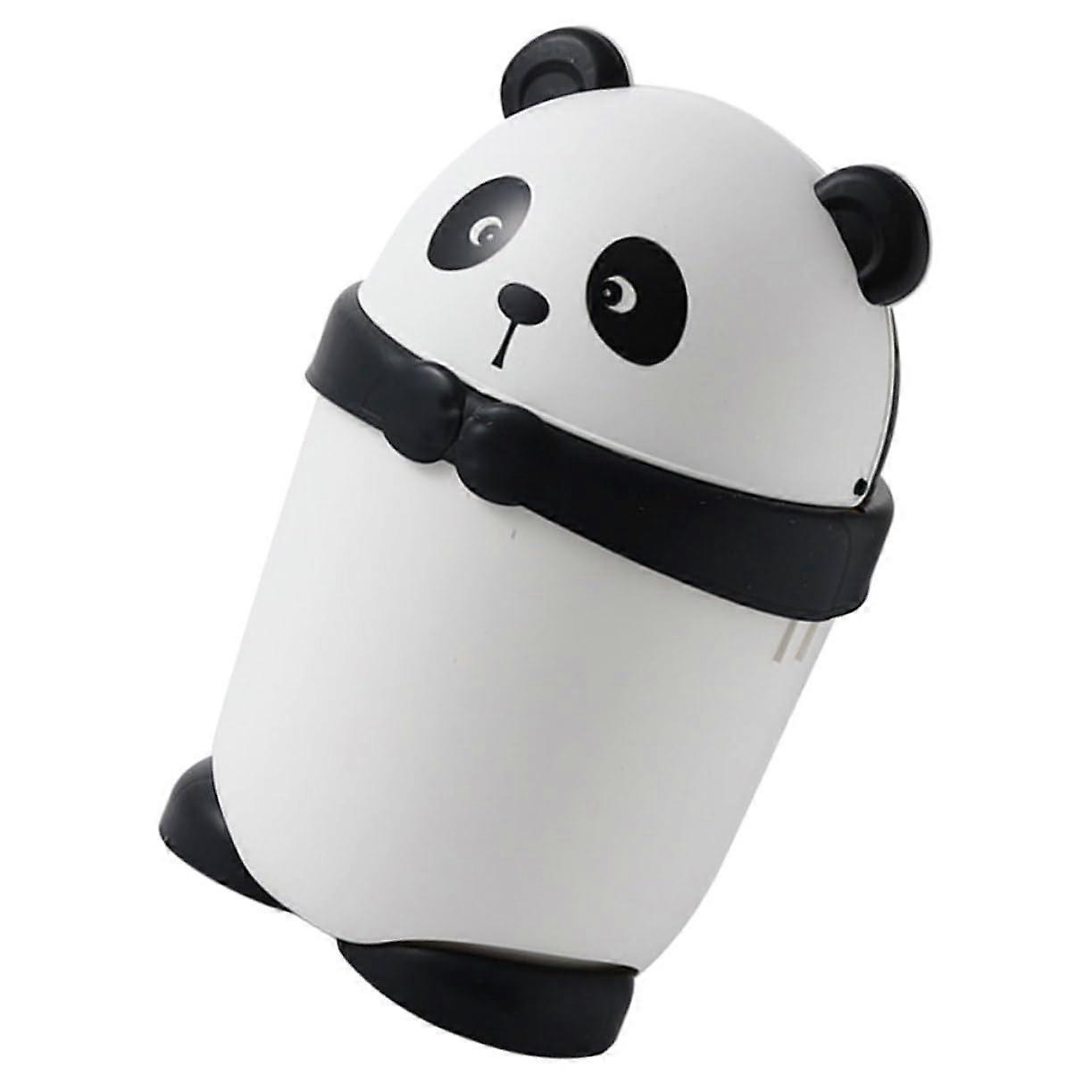 Small Mini Panda Trash Can for Desk or Car