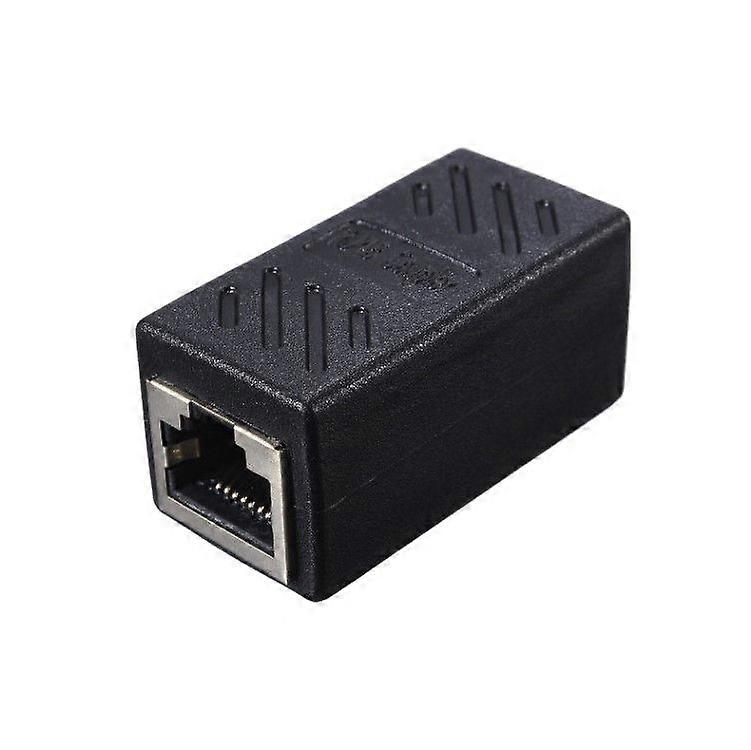 5-pack shielded RJ45 network cable connector butt joints Network dual-pass head Network straight-through head module extension