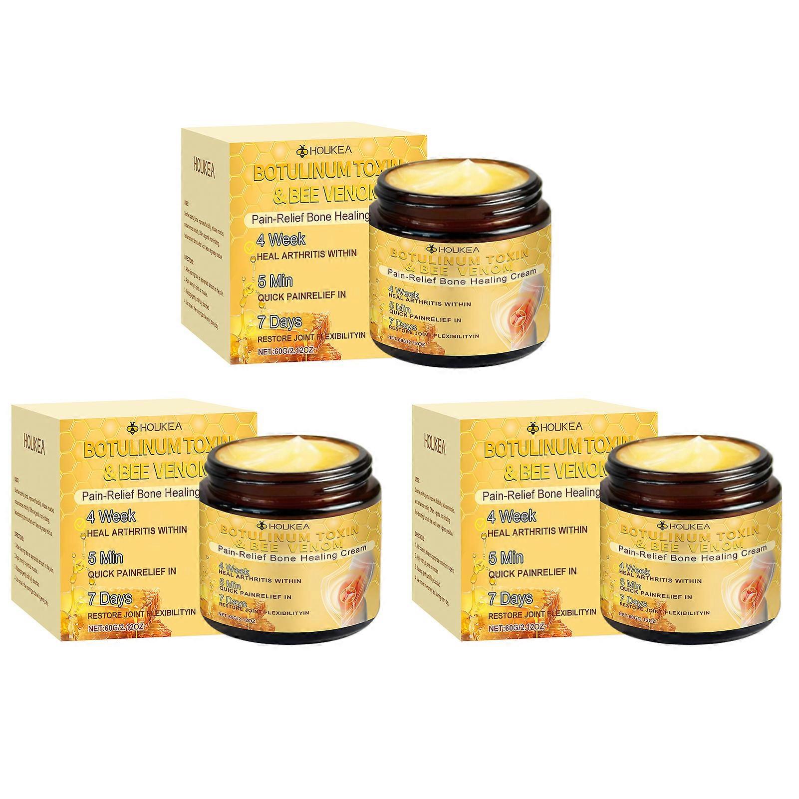 Bee-Venom Advanced Joint Bone Cream, Professional Neck Back Knee Pain Relief Cream, for Back Neck Hands Knee