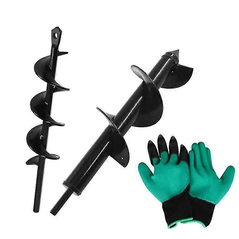 Garden Drill Bit Auger 80 40 Gardening Spiral Garden Drill Bits Thermal Drill Bit Planting Tool For Making Post Earth Holes