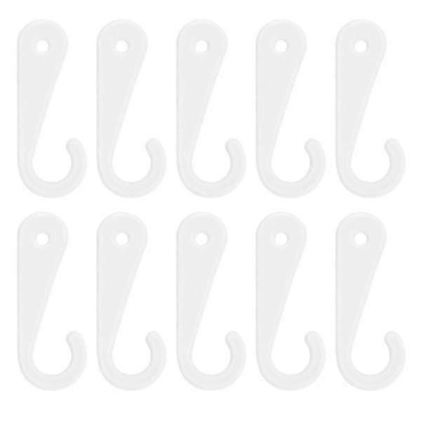 500pcs Plastic J Shaped Sock Hanger Hooks Hanging Hook For Clothing Parts