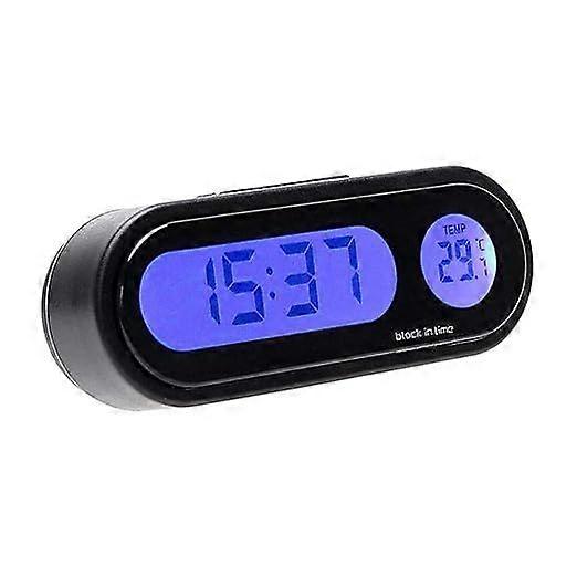 Car Clock Thermometer, Car Clocks with Temperature for Dashboard Car Clock
