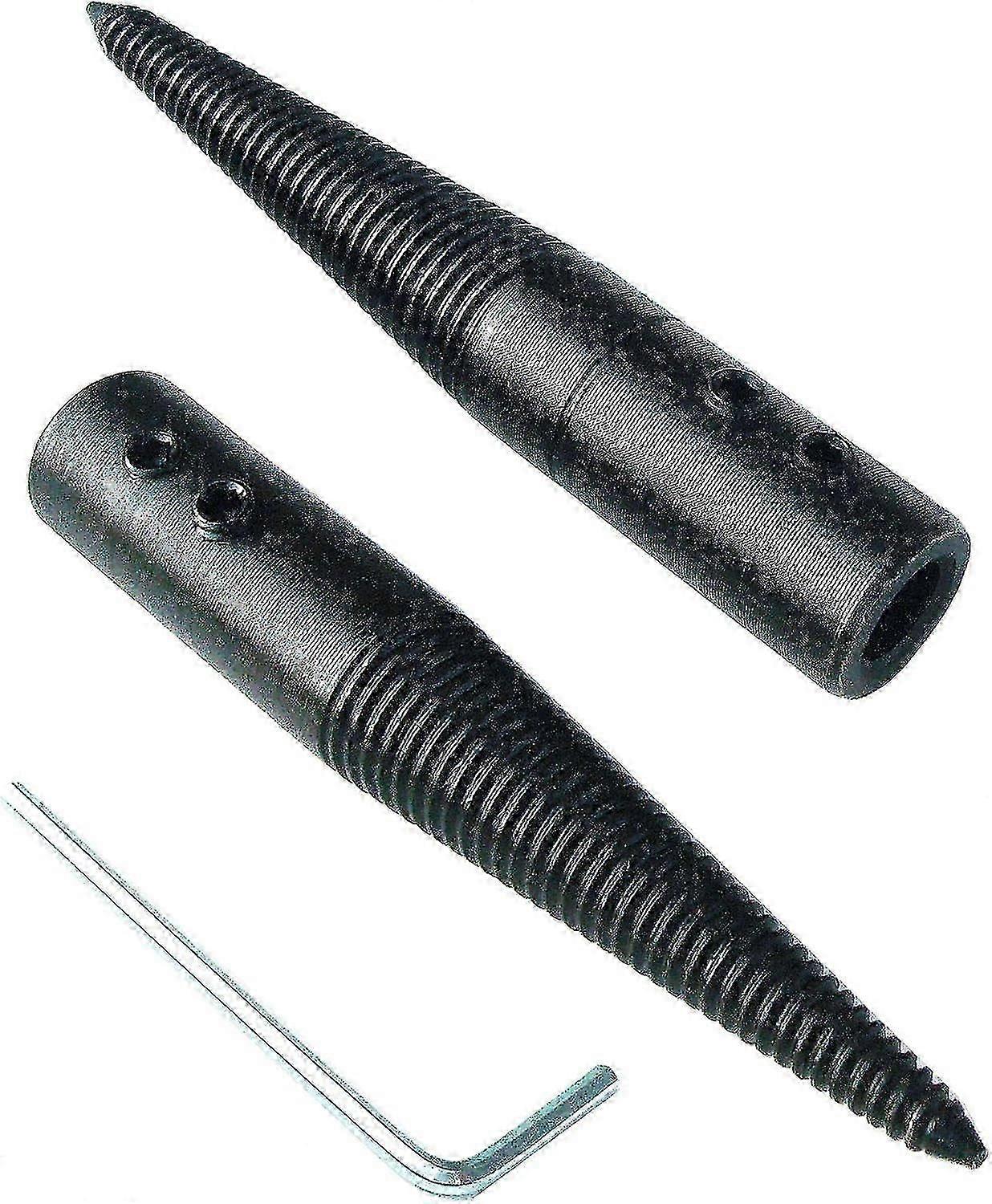 Threaded Taper Spindle Adapter for Bench Grinding Wheel Polishing Wheel with Left and Right, Pack of 2 Pieces