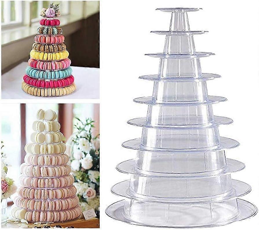 10 Tier Round Macaron Tower Cupcake Stand