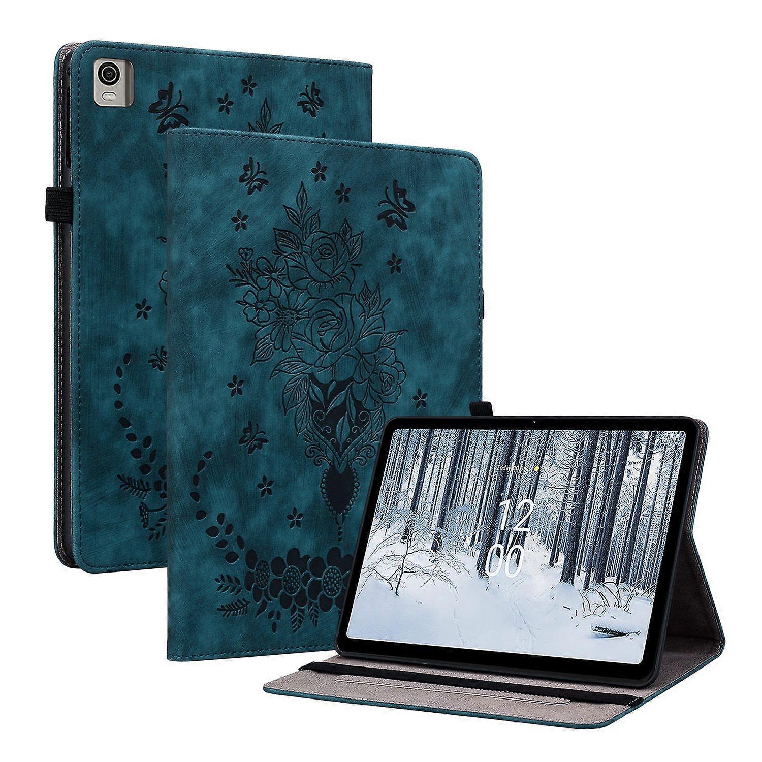 Compatible With Nokia T21 Flip Leather Multi-Functional Smart Tablet Case with Bracket and Card Slot