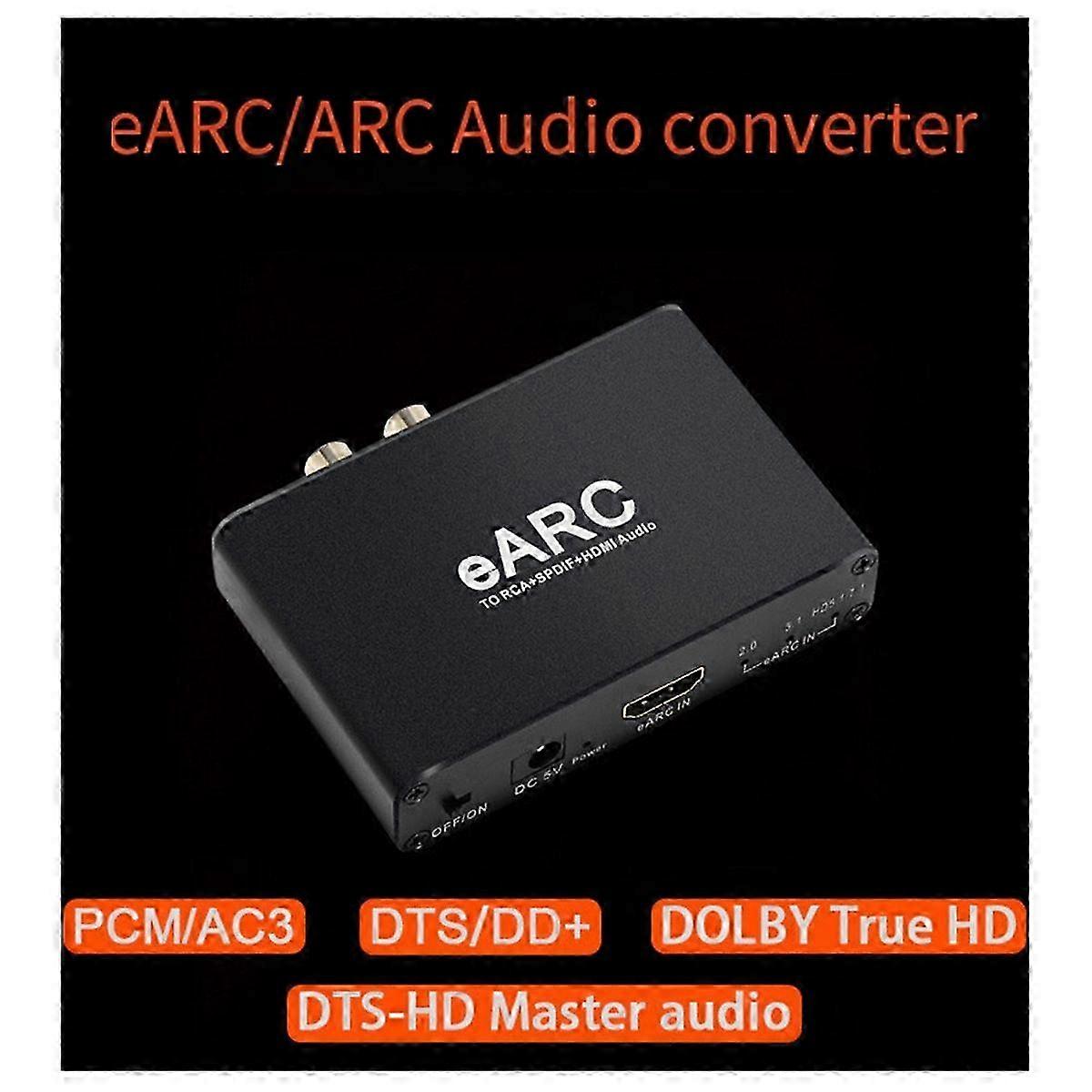HDMI-Compatible EARC ARC Audio Extractor 192Khz Converter