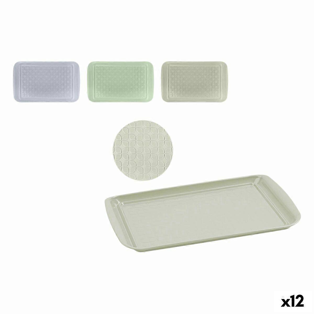 Tablett Quttin Metall 43,5 x 27 x 2 cm 12 Stück