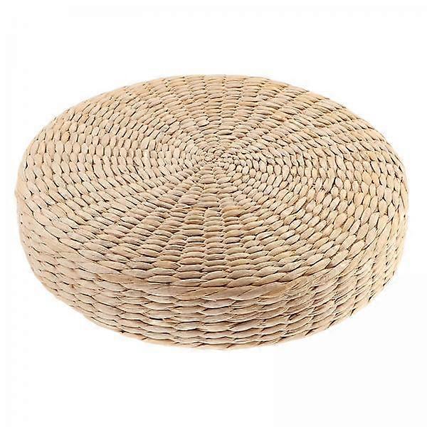 3xRound القش المنسوجة حصير التاتامي وسادة الطابق وسادة التأمل مقعد حصيرة 40x40 سم