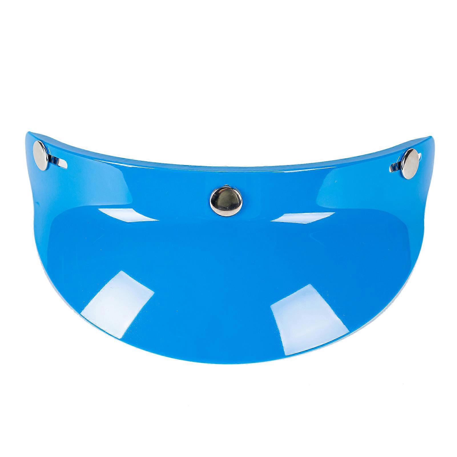 3 Snap-Button Visor  Lens Visor Flip Up Wind  for   Open Face Motorcycle Helmet