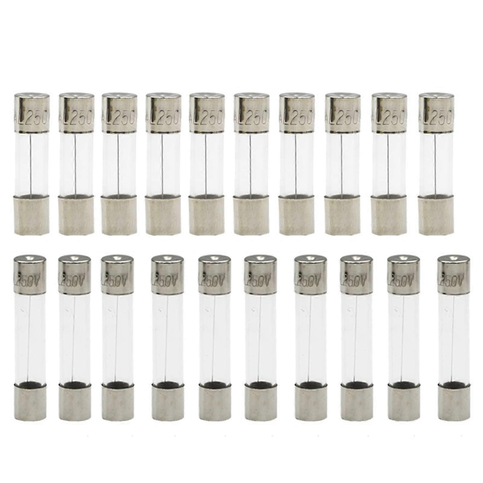 10pcs/lot 5 20mm 6 30mm Fast Blow Glass Tube Fuses 5x20 6x30 mm 250V 0.5 1 2 3 4 5 6 8 10 15 20 25 30 A AMP Fuse(6x30mm,30A)