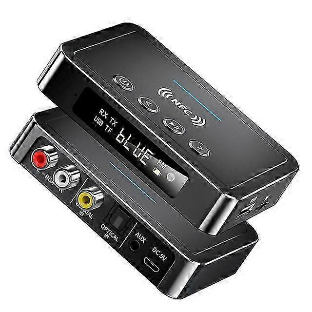 Bluetooth 5.0 Receiver Transmitter FM Stereo AUX 3.5mm Jack RCA Optical Wireless Handsfree Call NFC Bluetooth Audio Adapter TV