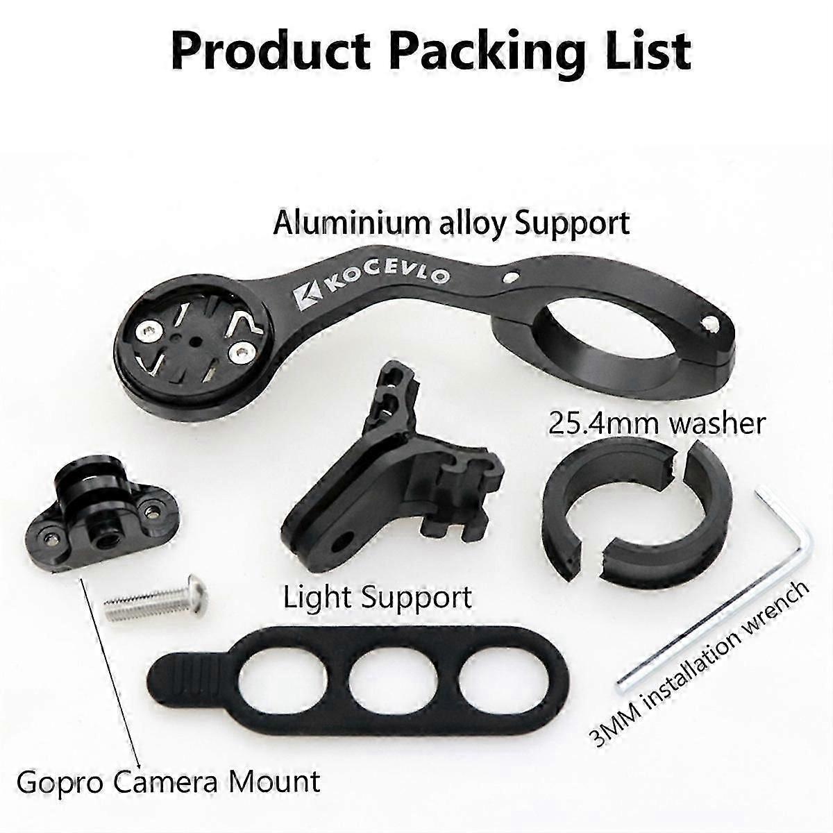 Bicycle Computer Extended Out Front Stand Handlebar Mount Camera Bracket for Sports Camera for
