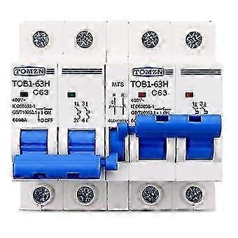 2p+2p 40a Ac Manual Transfer Switch Circuit Breaker Mcb 50hz/60hz,