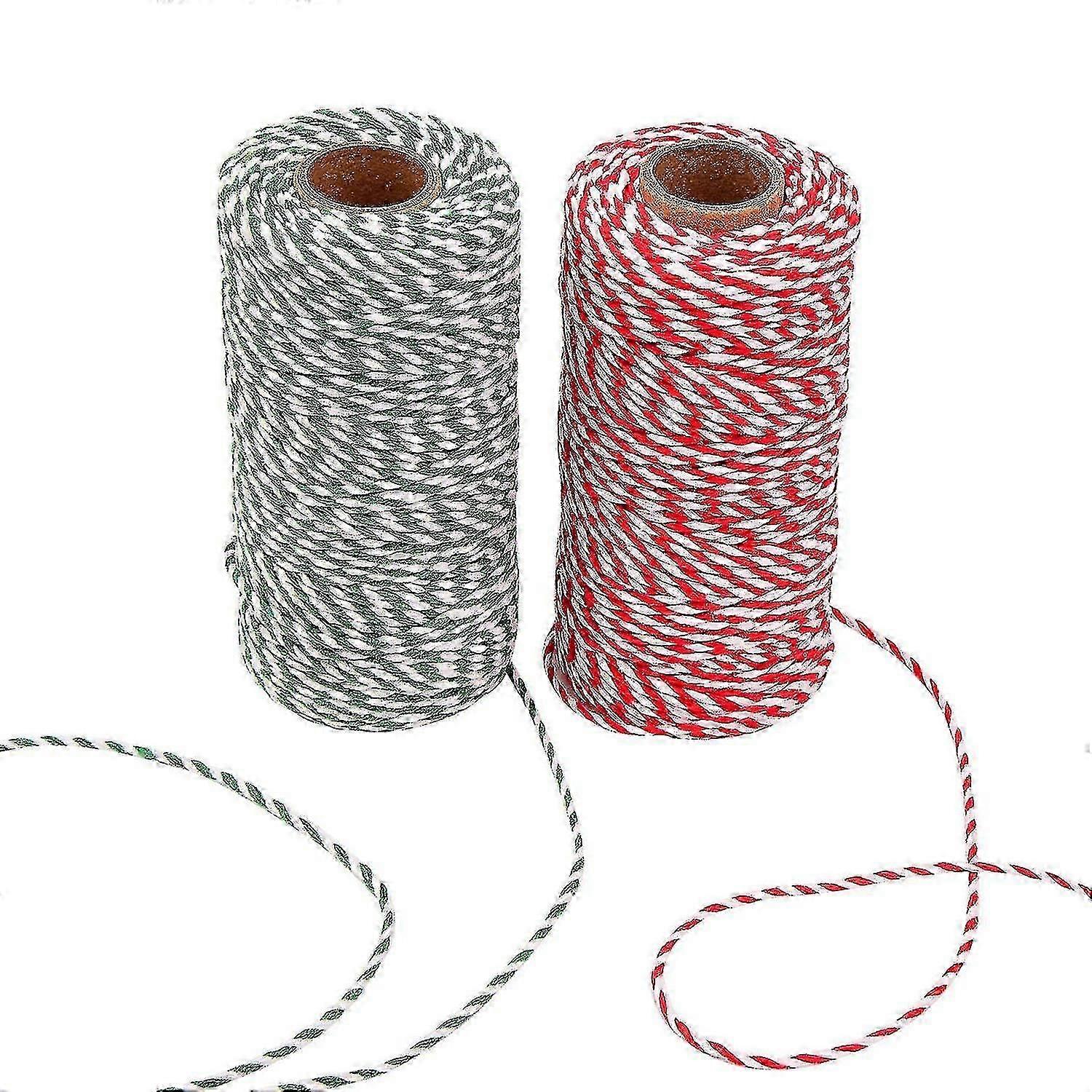 Twine Cotton String Rope Cord For Gift Wrapping(2pcs, Multicolor)