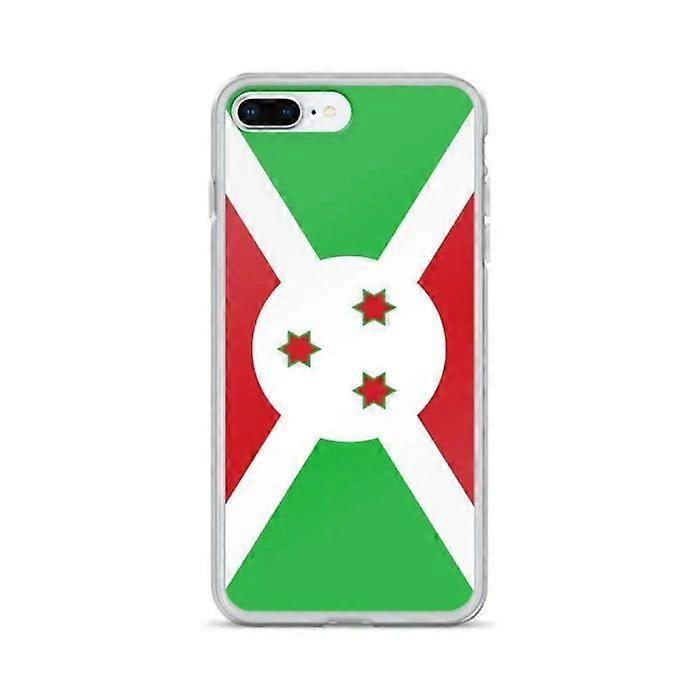 iPhone Case - iPhone 8 Plus - Burundi Flag - Soft - Multicolor - Vertical