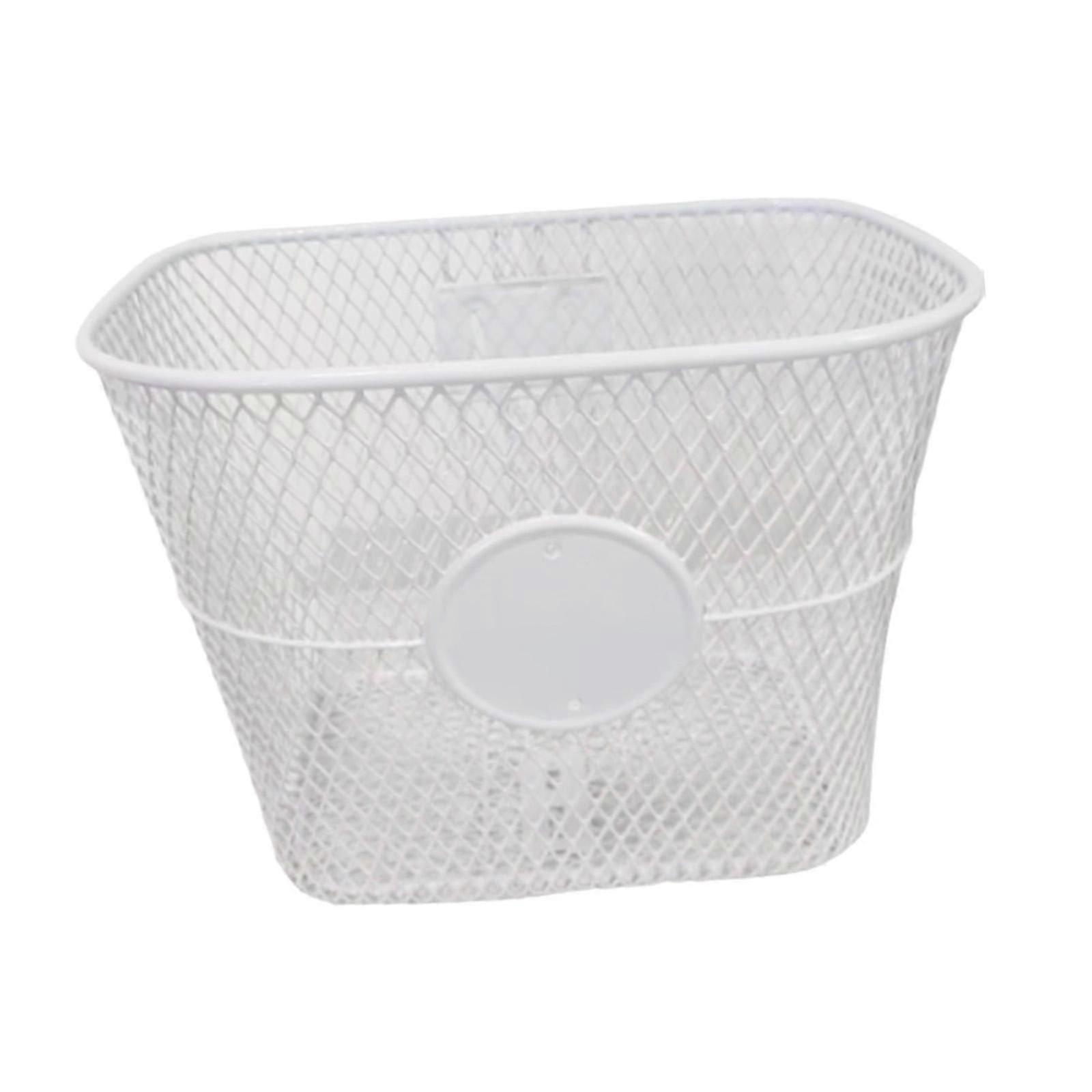 Bike Front Basket Replacement Holder Container Convenient Installation White