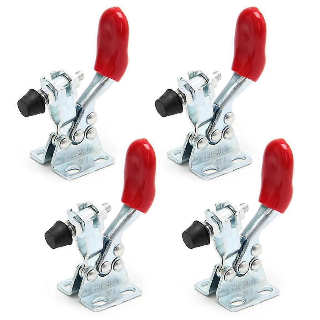 4Pcs Metal Horizontal Quick Release Hand Tool Toggle Clamp For Fixing Workpiece