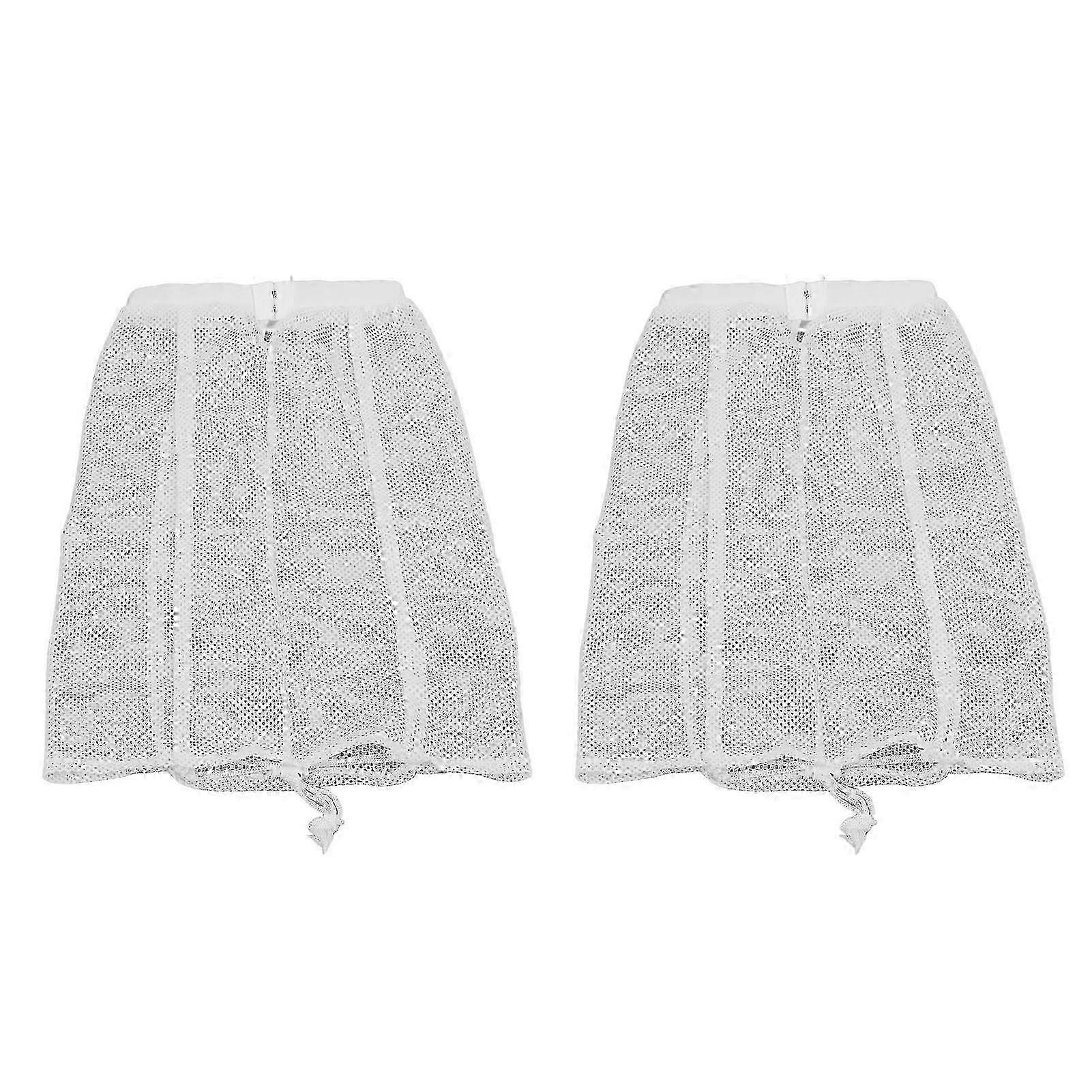 2025 Adjustable Reusable Curly Hair Drying Bonnet, 2Pcs Net Plopping Cap for Home & Travel