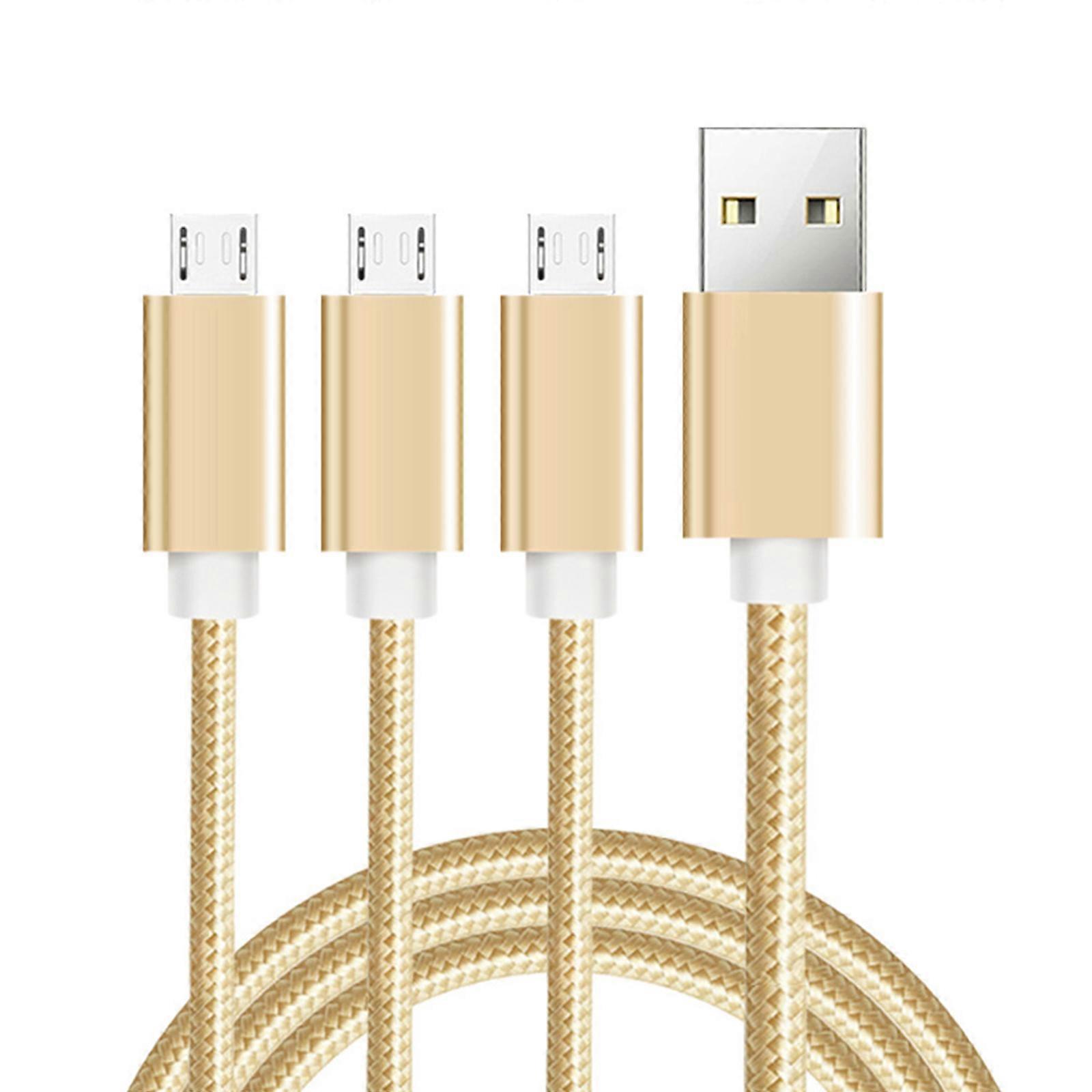 USB 2.0 Type A uros - 3 Micro USB uros jakajakaapeli USB-monilatauskaapeliliitin puhelimen suurelle nopeudelle