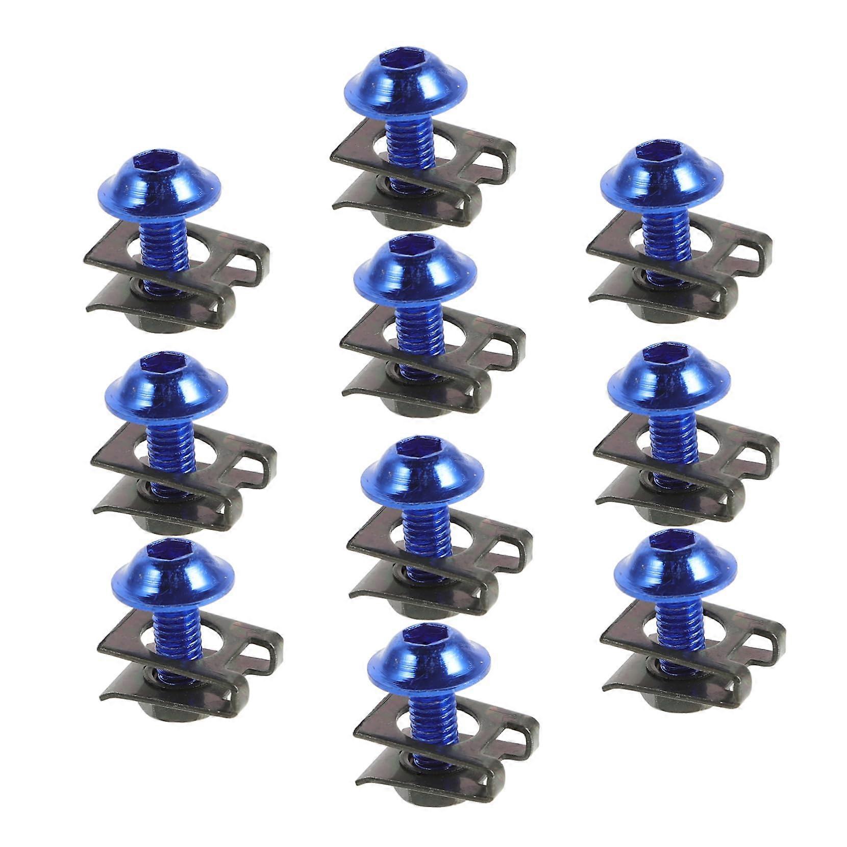 Motorcycle Windshield Bolt Set - Screws for Fairing Mounts, Compatible with Various Models, Durable Zinc Alloy