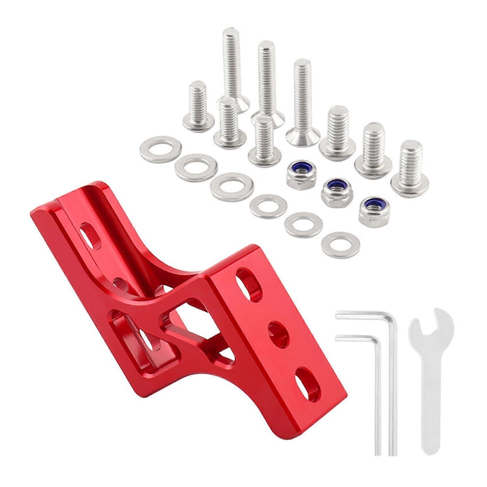 Bicycles Front bag Carrier block Stretcher Fold Bicycle nose light Increased mounting conversion seats Last Red