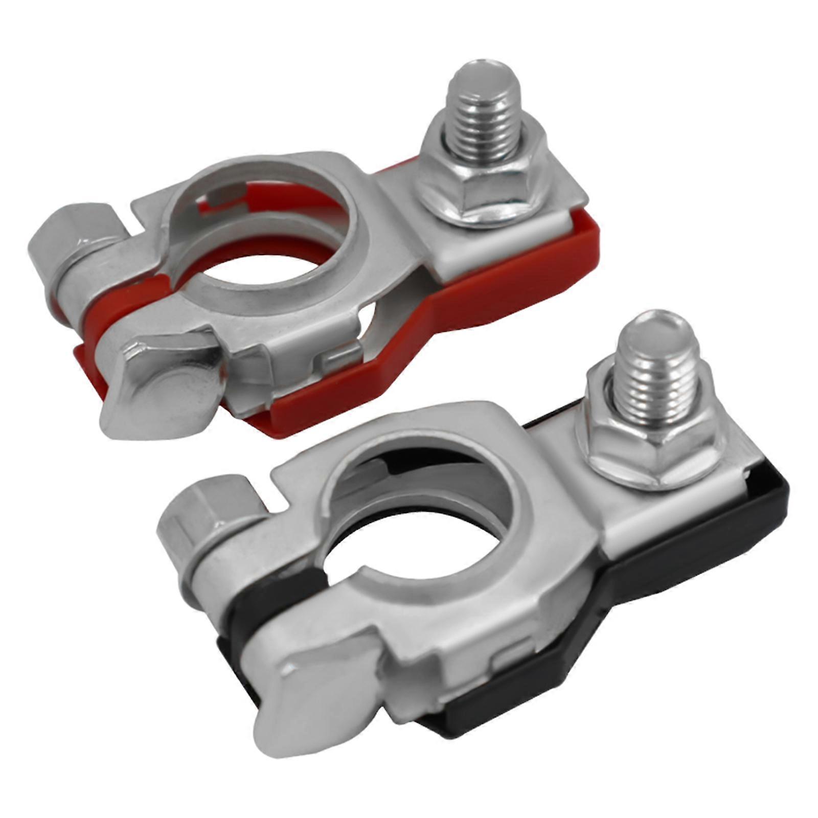 2PCS Car Battery Terminal Connectors Positive and Negative Pole Quick Release