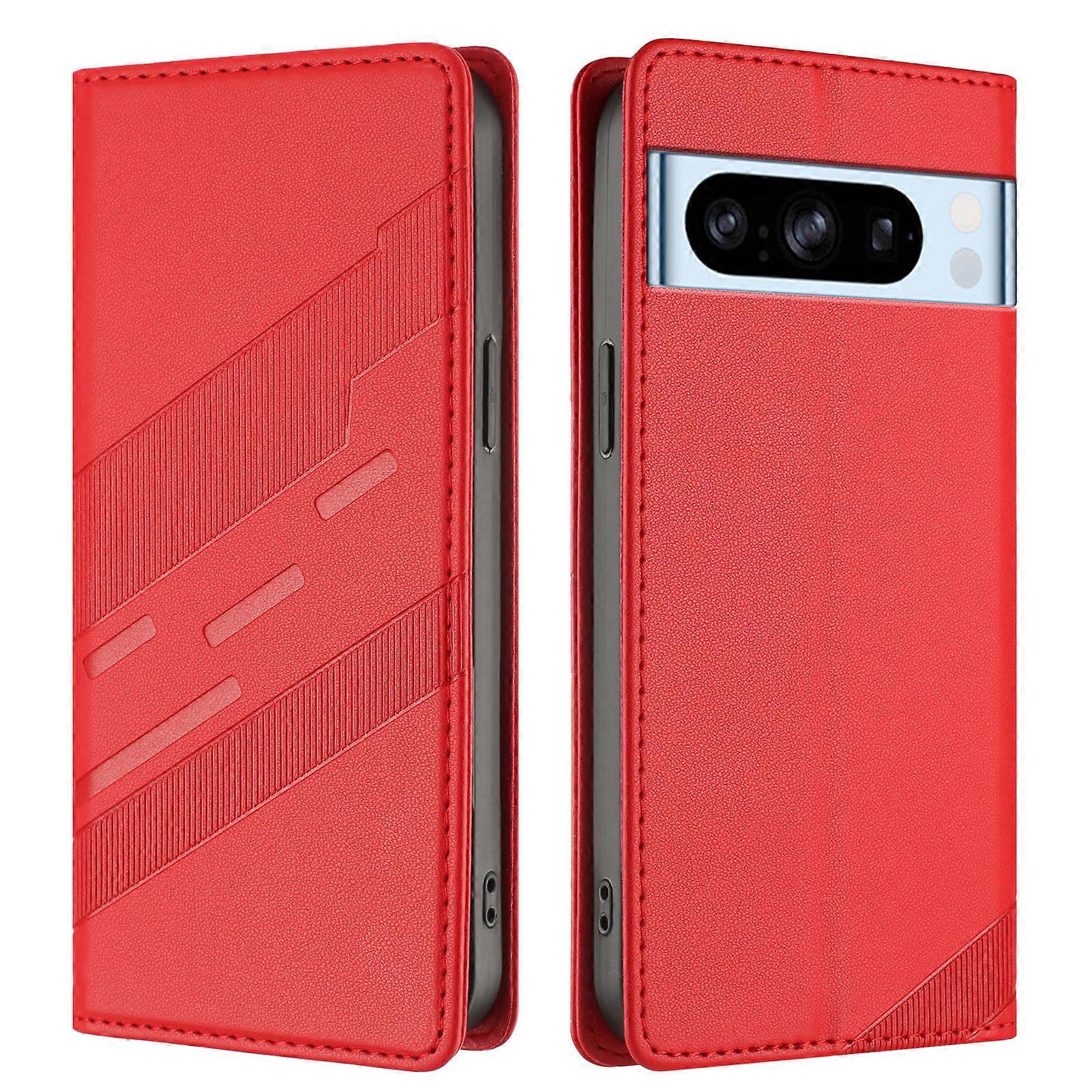 Compatible For Google Pixel 8 Pro Phone Cases Punk Style Imprinted Wallet Stand Leather Cover
