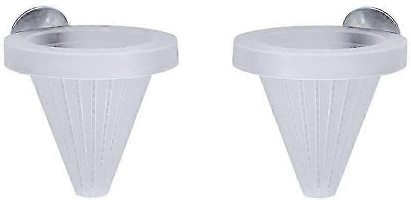 2 Stück Saugfutterring für Fischfutter in Aquarien, ideal für die Fütterung von roten Würmern an Ihre Fische