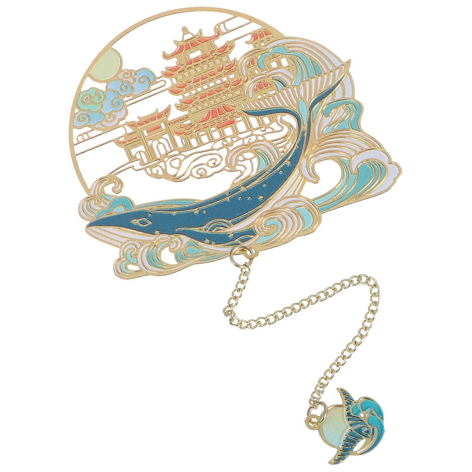 Creative Bookmark Decorative Reader Page Marker Art Work Bookmark with Pendant