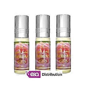 Musc Parfum - AL REHAB - Nebras - Grøn Floral - 6ml - Sæt med 3