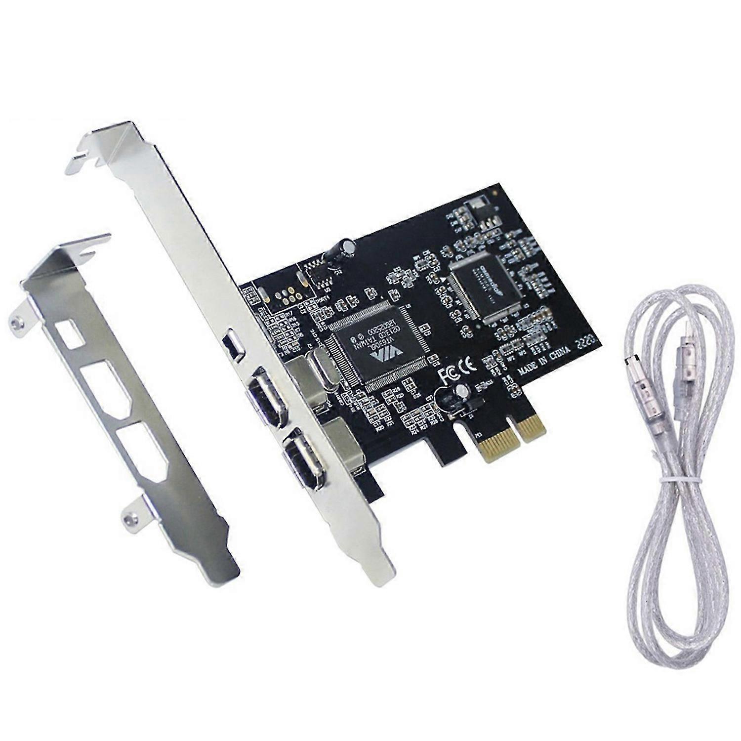 PCI-E to 1394 FireWire Card,PCI-Ex1 to IEEE 1394 3-Port FireWire Card, Support 1440X1080 Resolution